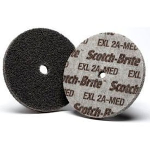 3M 3M„¢ Scotch-Brite„¢ EXL Unitized Wheel 3" x 1/4" x 1/4" Aluminum Oxide 2A MED 7000028457